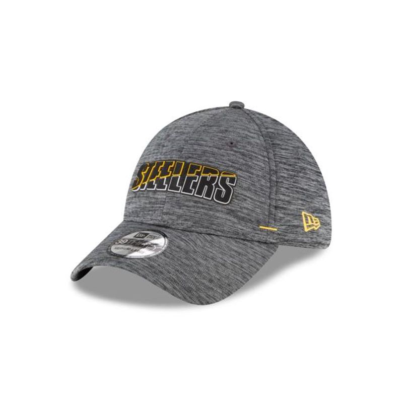 NFL Pittsburgh Steelers Summer Sideline 39Thirty Stretch Fit (GEW8945) - Grey New Era Caps